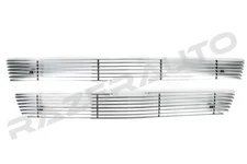 Fits 01-02 Silverado 2500/3500 HD Upper Overlay Polished Aluminum Billet Grille