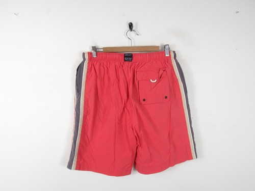 Vintage Gant USA Swim Shorts Mens Pink Logo Swimming Trunks Bottoms Size Large - 第 5/9 張圖片
