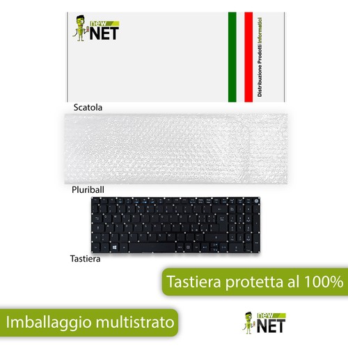 Tastiera compatibile con Acer Aspire ES15 ES1-572 ES1-533-P14T ES1-732 QWERTY - Afbeelding 3 van 6