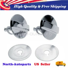 2Pcs For Oldsmobile 69-72 Cutlass / 442 Ram Air Hood Pin Chrome Twists Locks