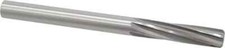 Made in USA 0.501" HSS 6 Flute Chucking Reamer Spiral Flute, Straight Shank, ...