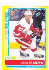 2013/14 OPC..JOHAN FRANZEN..STICKER INSERT..# S-JF..RED WING..FREE COMBINED SHIP