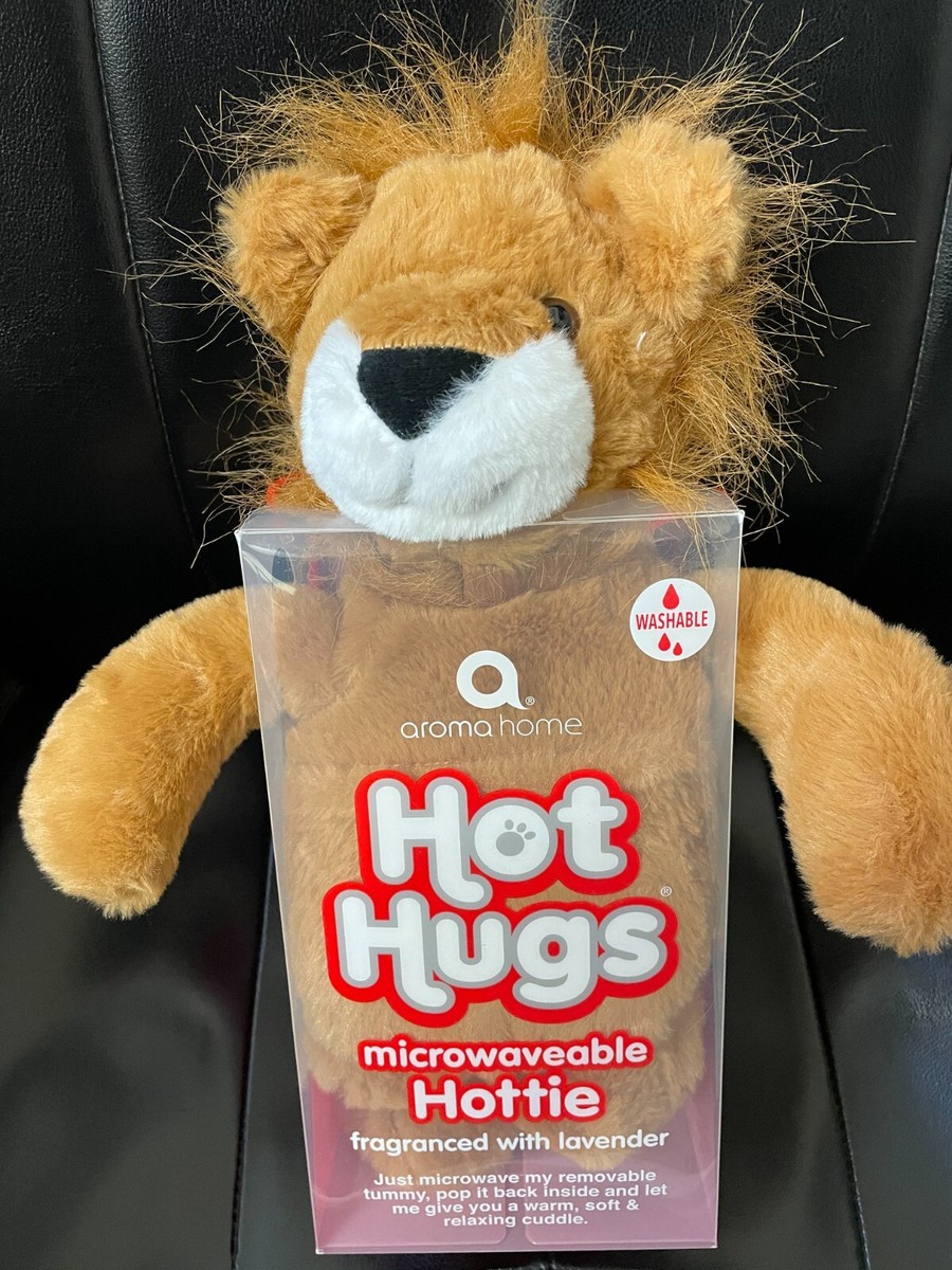 Hot Hugs Aroma Home Microwaveable Hottie Lion With Lavender New