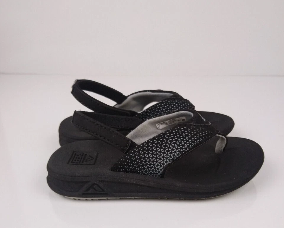 Chanclas Reef Little Rover unisex para niños pequeños talla 7 negras Foto 3 de 4