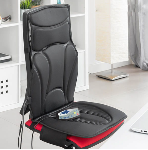 Alfombra de masaje para sillón masajeador de asiento de coche con función de calefacción cuello cadera columna vertebral - Imagen 4 de 6