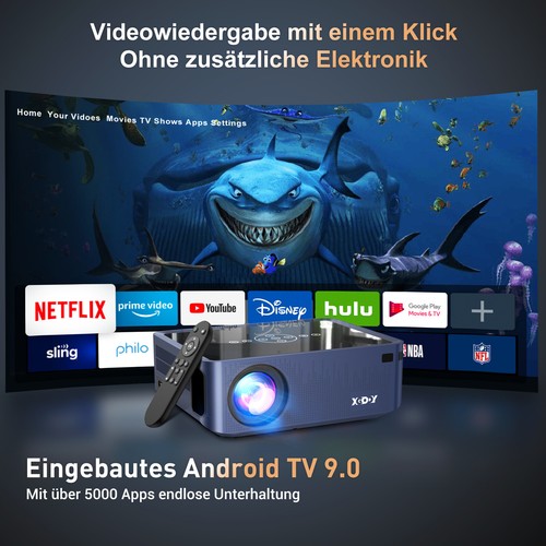 20000 lumen LED Projektor WiFi Android 4K USB HDMI Beamer UHD Heimkino Airplay - Bild 42 von 49