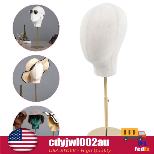 Hat Display Mannequin Head Hat Cap Hair Holder Rack Height Adjustable 45-65cm US