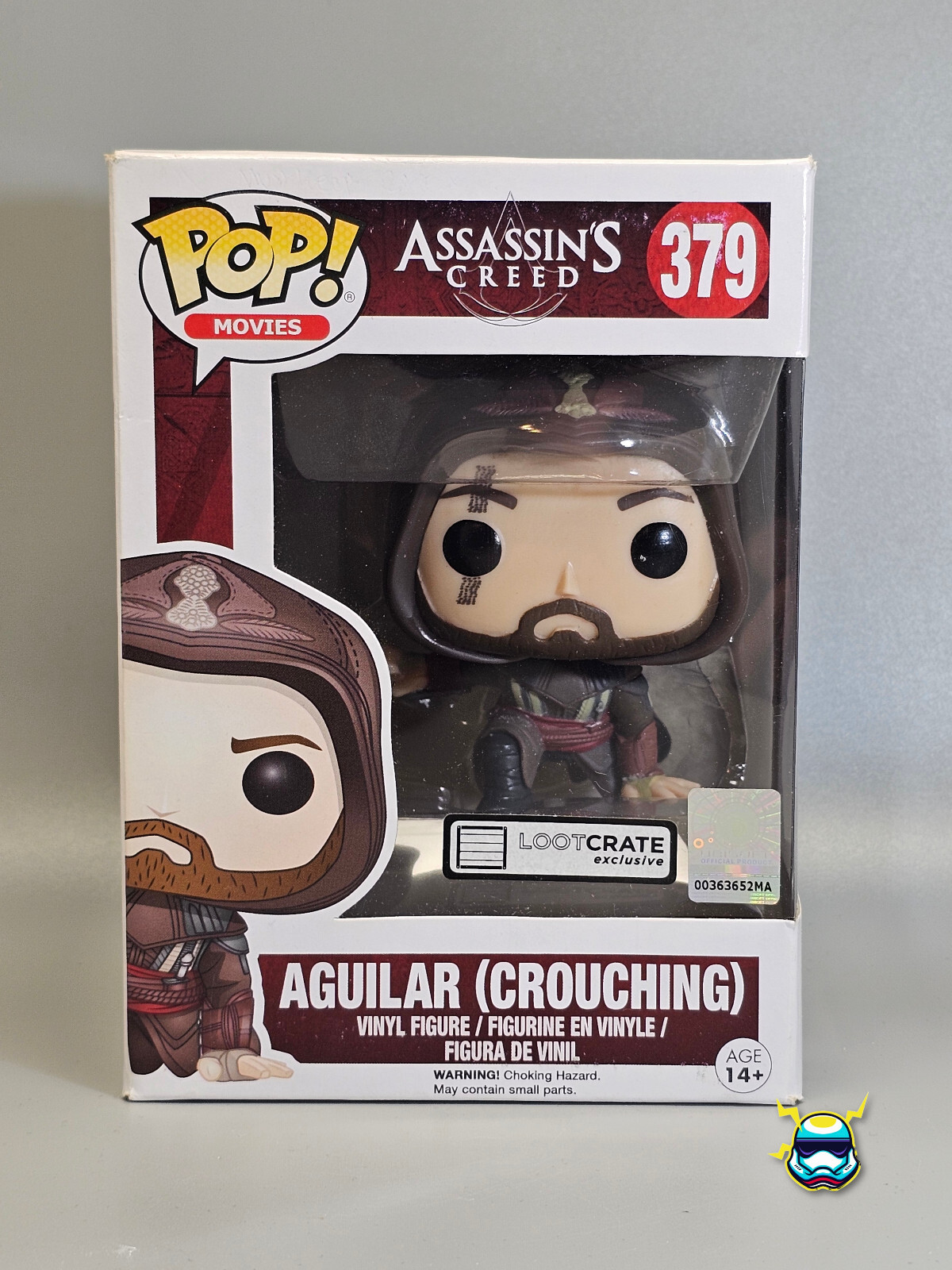 Funko Pop AGUILAR CROUCHING #379 Assassins Creed LootCrate Vinyl Figure Movies