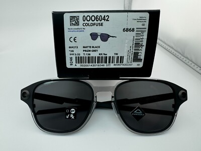 OAKLEY COLDFUSE SI OO6042-13 MATTE BLACK W/ PRIZM GREY OAKLEY COLDFUSE SI OO6042-13 MATTE BLACK W/ PRIZM GREY
