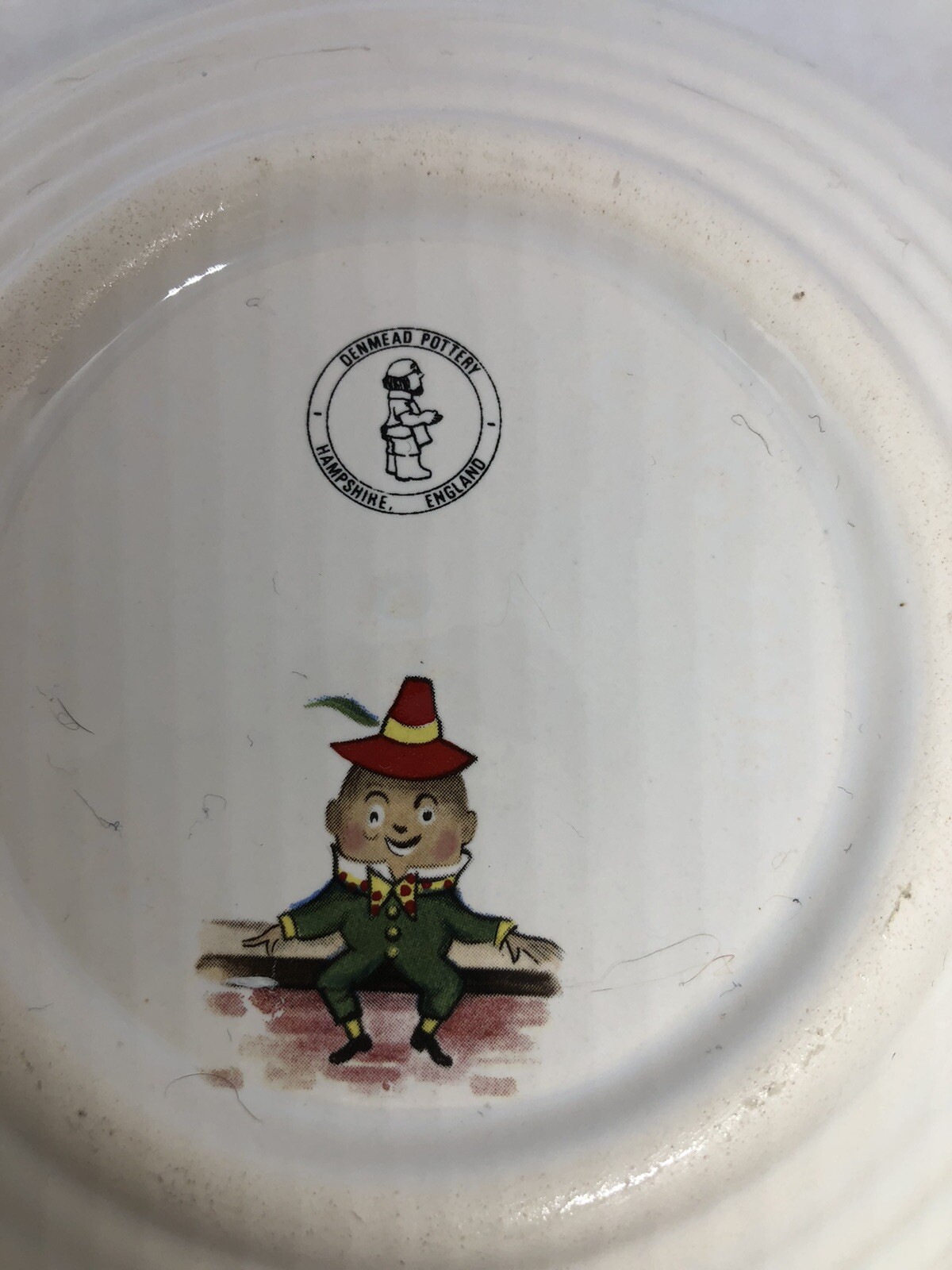 Denmead Pottery Humpty Dumpty Bowl Denmead Pottery Hampshire Made In
