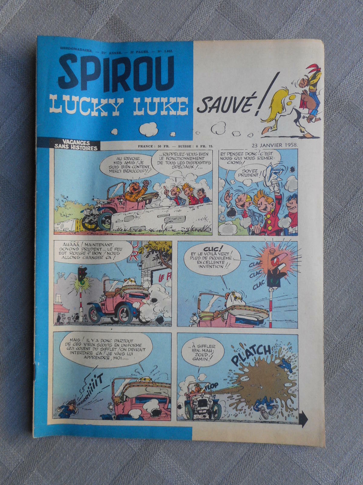 Hebdo Le Journal De Spirou N°1032 1958 In Good Condition / Very Good Condition