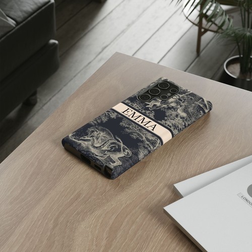 Custom Name Tough Phone Case with Lion & Monkey Design, Personalized Phone Cover - 第 237/263 張圖片