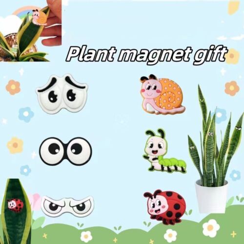 Ciondoli piante magnetiche occhi ciondoli piante in vaso adesivi frigorifero - Foto 1 di 12