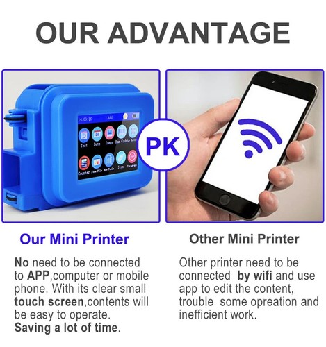 Mini Handheld portable inkjet printer for batch coding printing of box labels - Picture 2 of 13