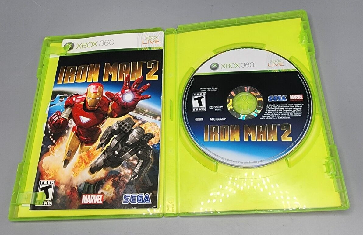 Iron Man 2 (Microsoft Xbox 360, 2010) COMPLETE