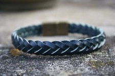 Armband Echtes Leder Edelstahl Lederarmband Magnetverschluss inkl. Geschenkbox