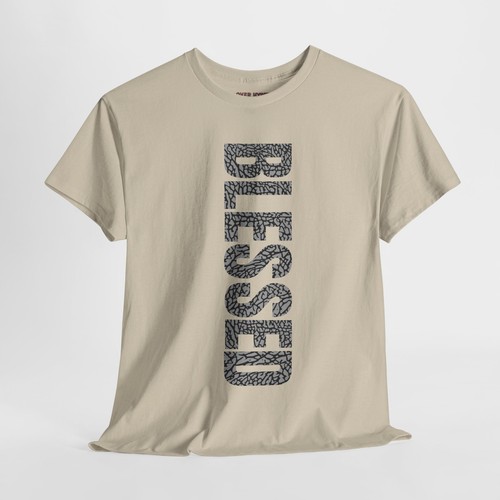 SNEAKER TEE TO match AIR Jordan Retro 3 CEMENT BRED GREY - BLESSED OVER HYPED - Picture 19 of 31