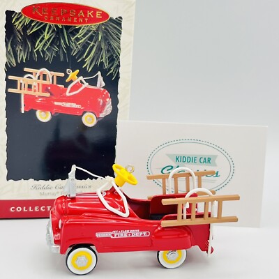 Hallmark Kiddie Car Classics Murray Fire Truck Red Keepsake Ornament 1995 NIB