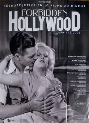 FORBIDDEN HOLLYWOOD - WARNER BROS FILME - ORIGINAL GROSSES FRANZÖSISCHES FILM...