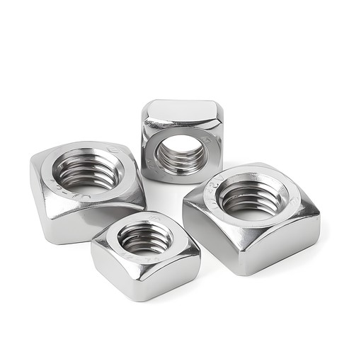 Dadi quadrati DIN 557 acciaio inox A4 V4A M3 M4 M5 M6 M8 M10 M12 dado quadrato - Foto 4 di 12