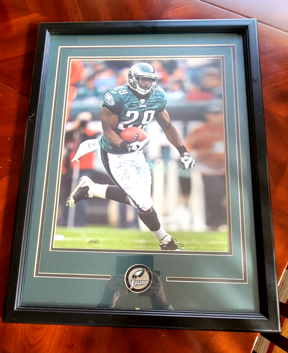 LeSean McCoy Autographed Signed Philadelphia Eagles Framed / Eagles Rookie Year #29, RARE 16x20 Photo 