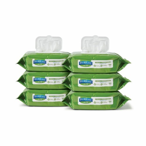 FitRight Aloe Personal Cleansing Incontinence Wipes 8 x 10 inch, White, PICK! ✅ - Picture 7 of 7