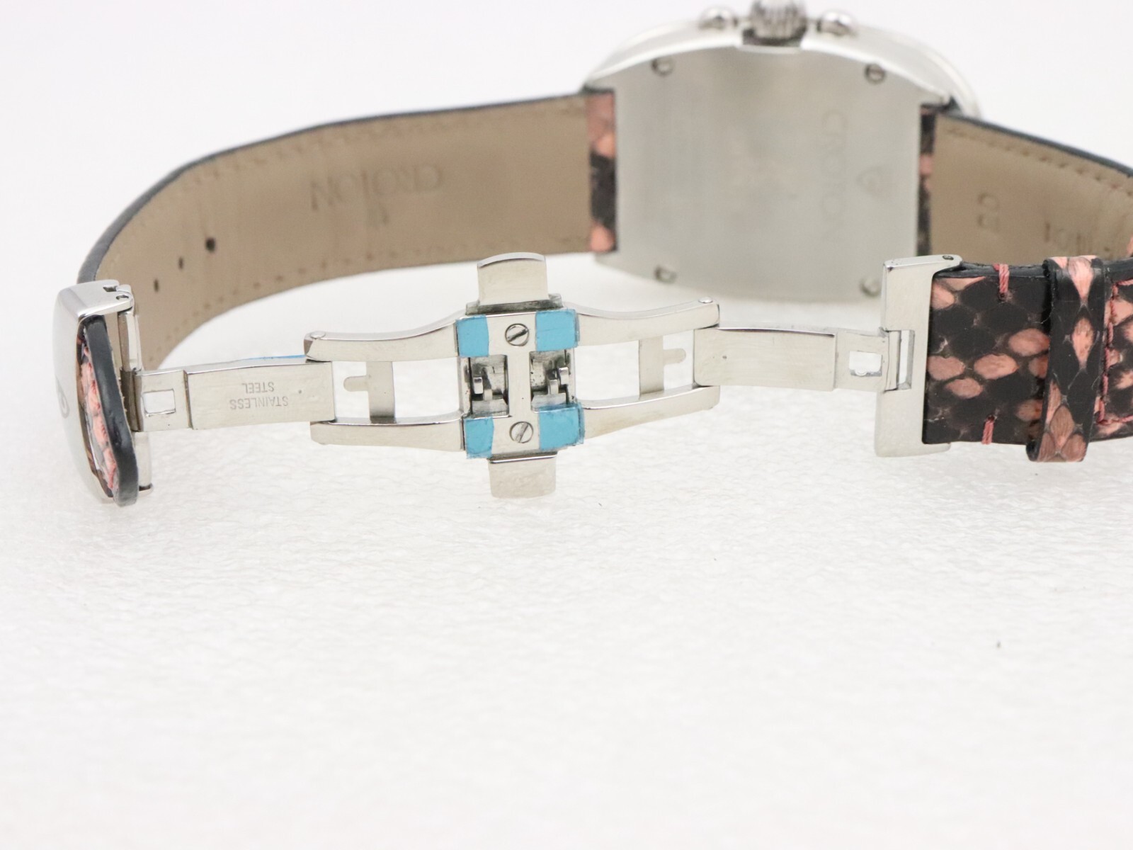 NEW BATT. Croton Crotalus Python Leather Chronogr… - image 12