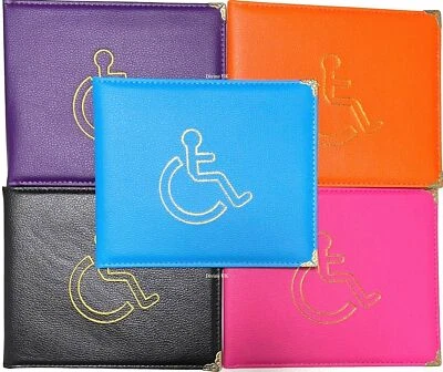 DIVINE UK MART PU LEATHER Disabled Parking Permit Holder Blue Badge Safe Hologram Display Cover