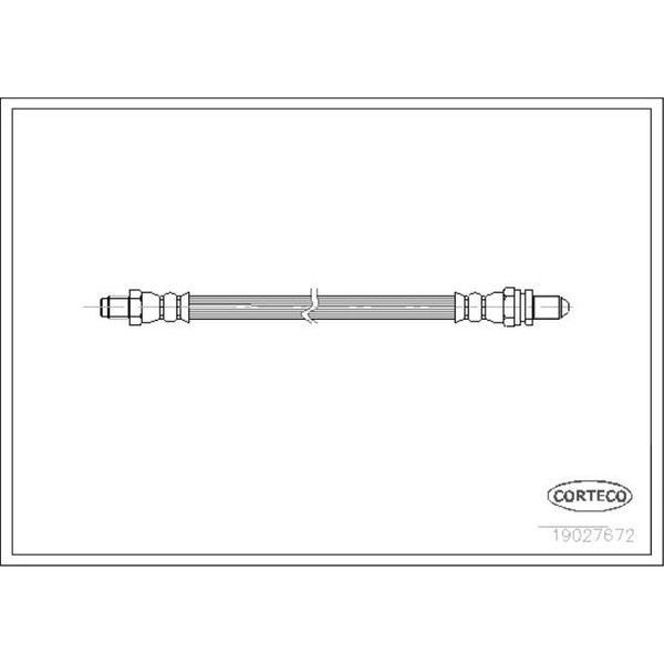 Corteco Bremsschlauch Bremsleitung FüR Ford Fiesta IV Puma Kasten 19027672-image