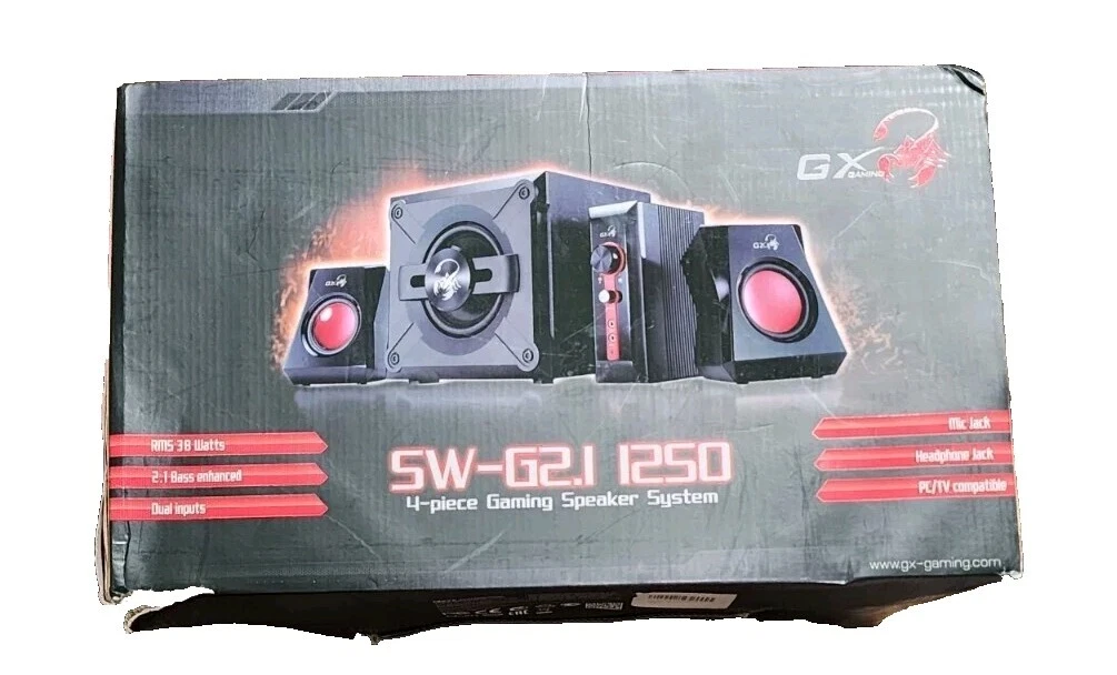 Genius Black Home Speakers and Subwoofers