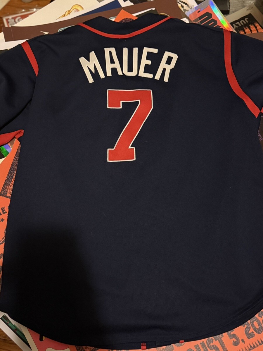 Joe Mauer Minnesota Twins Cooperstown Jersey Majestic XL MLB Blue