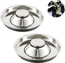 Stainless Steel Puppy Weaning Bowls,Cat Bowls for Water,Multiple Puppies Feeder
