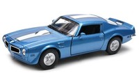 Welly 1972 Pontiac Firebird Trans Am Blau MaßStab 1:34 4,5 Zoll Diecast Auto