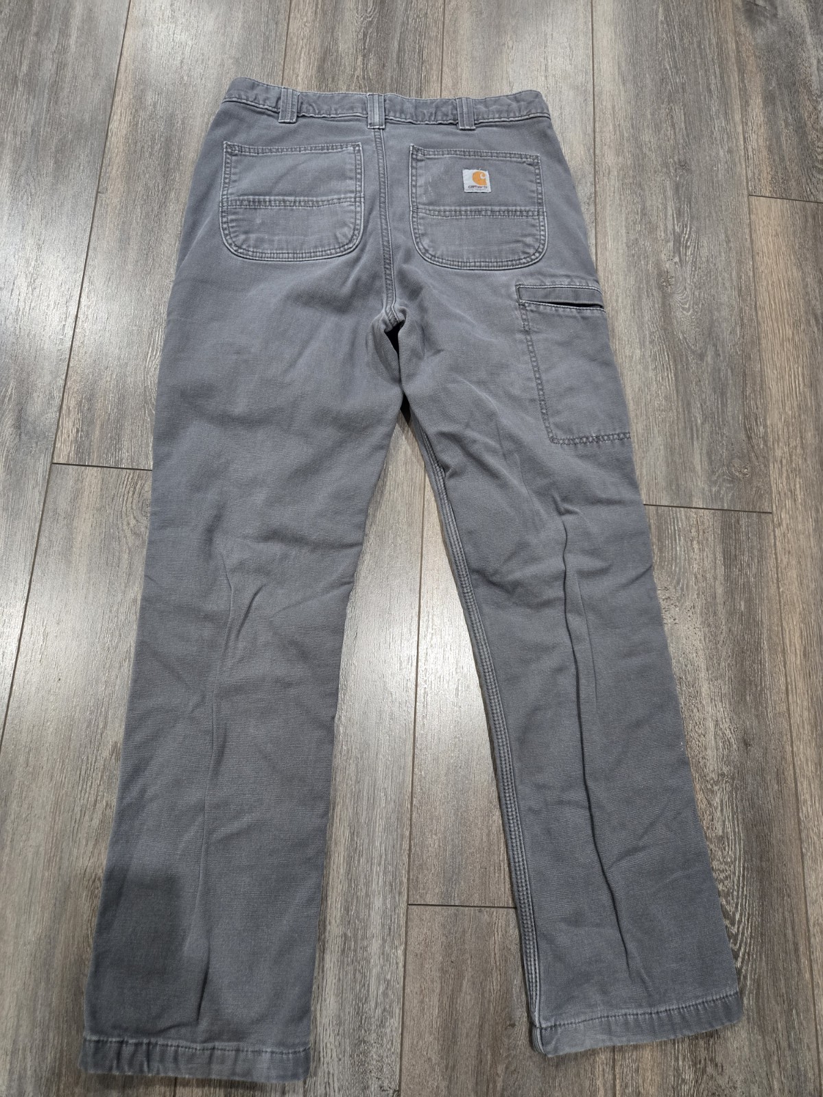 Carhartt Men's 33x32 Gray Double Knee Carpenter Work … - Gem