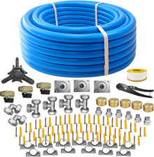 3/4 Inch X 200 FT Shop Air Line Kit, Compressed Air Piping System for Shop, Gara