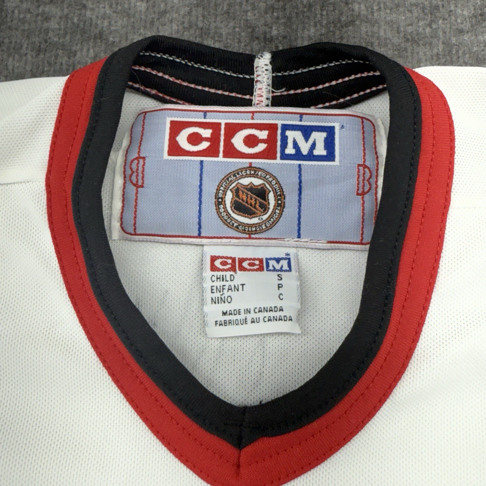 Chicago Blackhawks CCM Infant 12-24 month Jersey White Hockey NHL Long Sleeve thumbnail 3