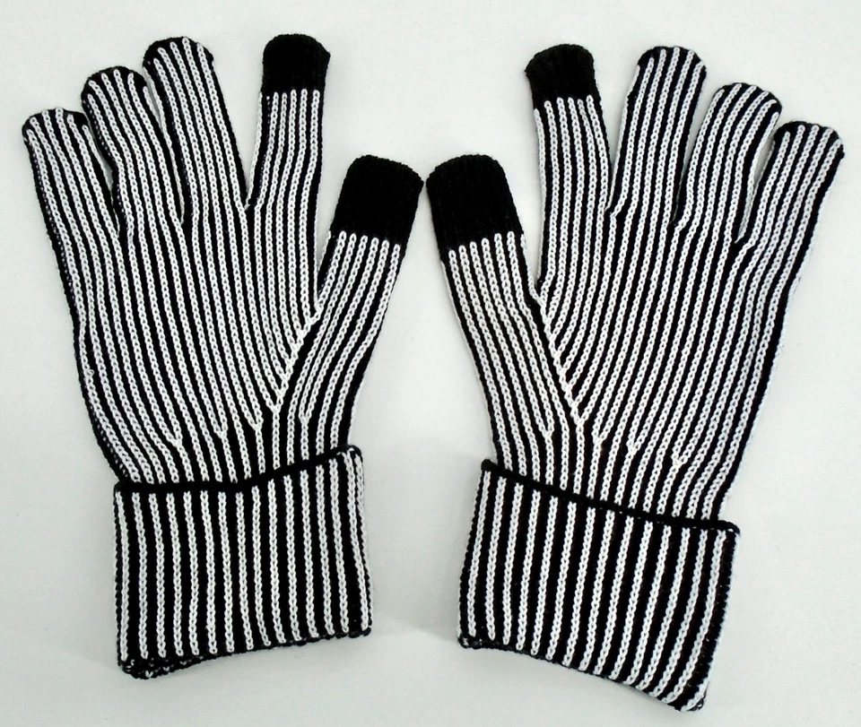 Guantes de punto Nike Jordan grandes negros/blancos para hombre adulto Foto 4 de 4