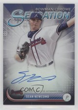 2017 Bowman Chrome Chrome Sensation Auto 3/99 Sean Newcomb #CSA-SN Auto gn1