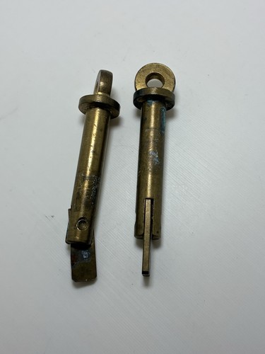 Vintage Brass Toggle Lock Clevis Pin Fastener Eye Collar