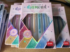 Legami Mini Glitter Gel Pens 6 Pack Shine Like a Diamond Set - x 11 packs