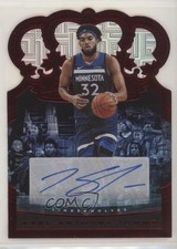 2020-21 Panini Crown Royale Asia Exclusive Red /32 Karl-Anthony Towns Auto q4j