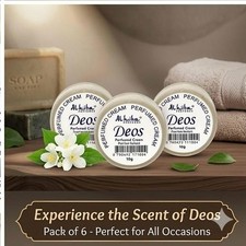 Al Hiba Deos Perfumed Body Cream - 10g (Pack Of 6)