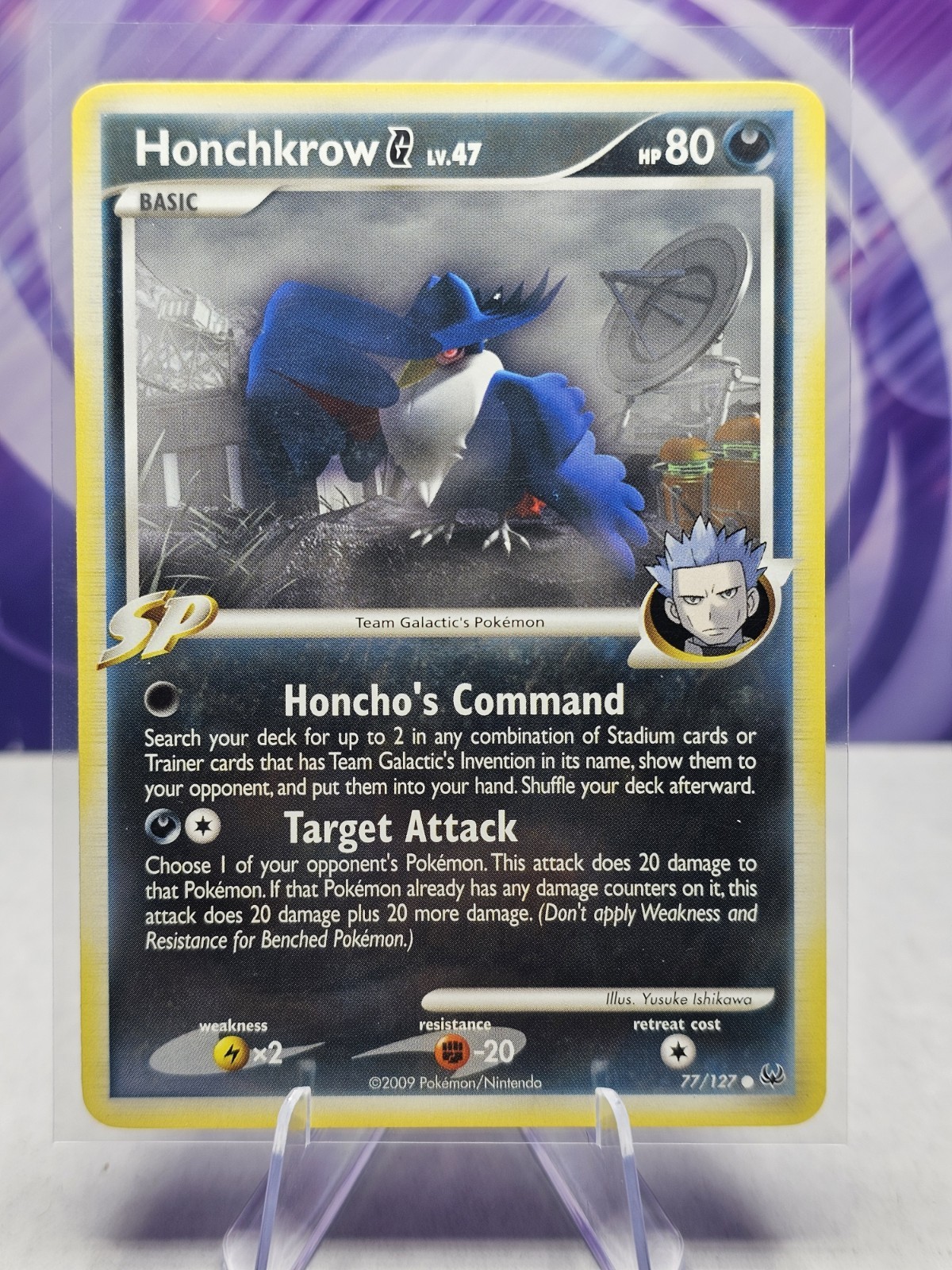 Honchkrow 77/127 Pokemon Platinum Common 2009 LP