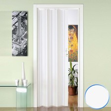 PORTE ACCORDÈON PLIANTE EN PVC COULISSANTE REDUCTIBLE PLACARD 88,5X214CM