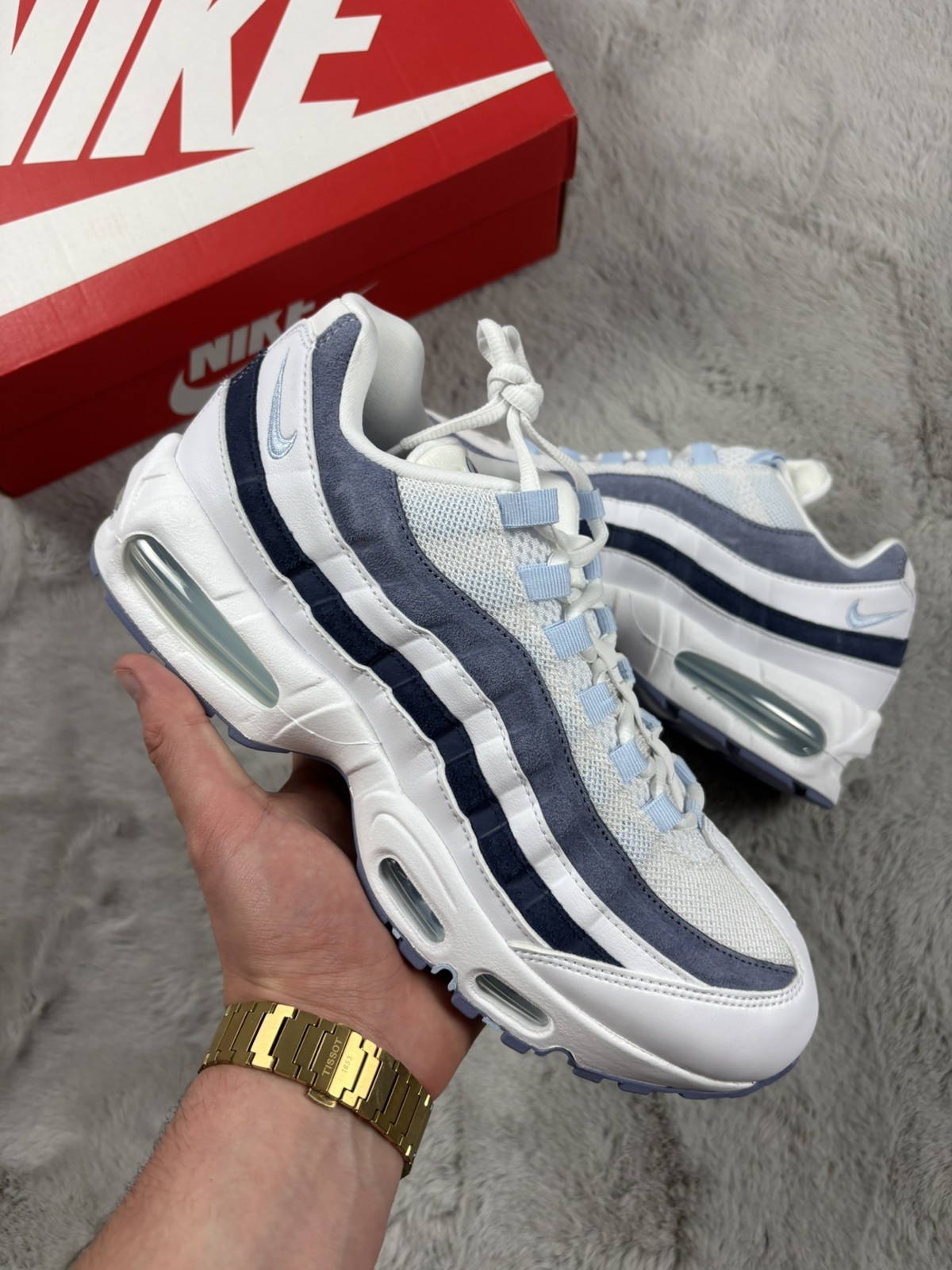 Nike Air Max 95 ‘White/Celestine Blue’ - UK8.5 - IB6396 103 -Brand New -£175 RRP image 3