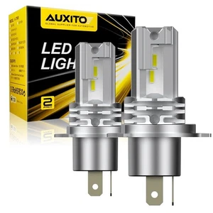2/4X AUXITO H4 9003 Canbus LED Ampoules phares Hi Low Beam Kit de conversion 6500K