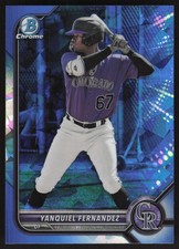 2022 Bowman Draft Sapphire Edition #BDC-146 Yanquiel Fernandez Prospects Rockies