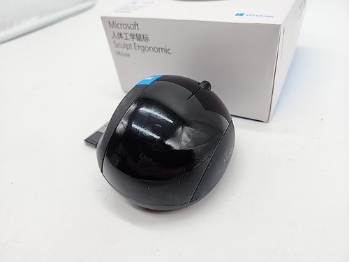 Original Microsoft SCULPT Ergonomic MOUSE L6V-00007 TESTED Working w/ USB Dongle - 第 3/5 張圖片