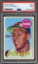 1969 Topps #545 Willie Stargell PSA 9 Pirates HOF *INVAJ3645