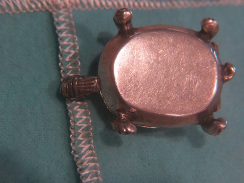 TIFFANY & CO. STERLING SILVER TURTLE PILL BOX ITALY - Picture 5 of 11